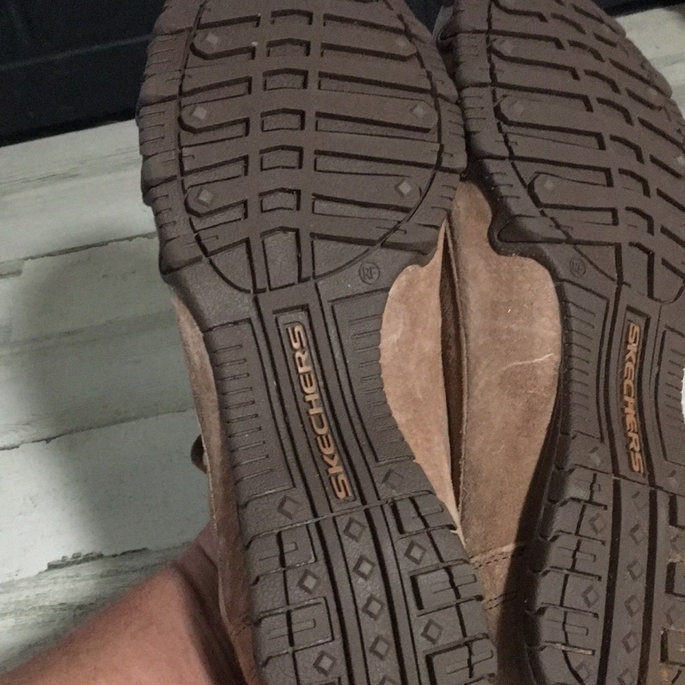Sketchers Relaxed Fit Air Cooled Memory Foam leather upper lace up shoe size 11 - Picture 4 of 6